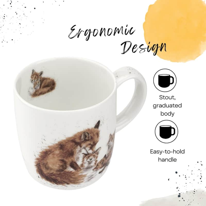 Royal Worcester Wrendale Designs Mug Wildlife Animals