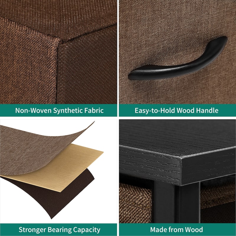 Modern Wide Dresser Storage Tower with 8 Drawers