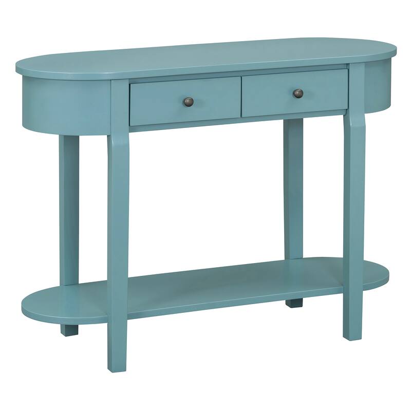 Elegant Retro Console Table with Curved Design