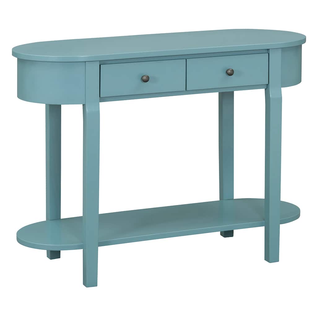 Elegant Retro Console Table with Curved Design