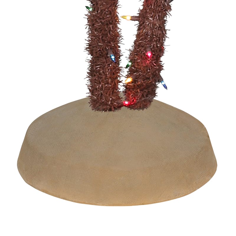 Puleo International Pre-Lit Artificial Palm Tree