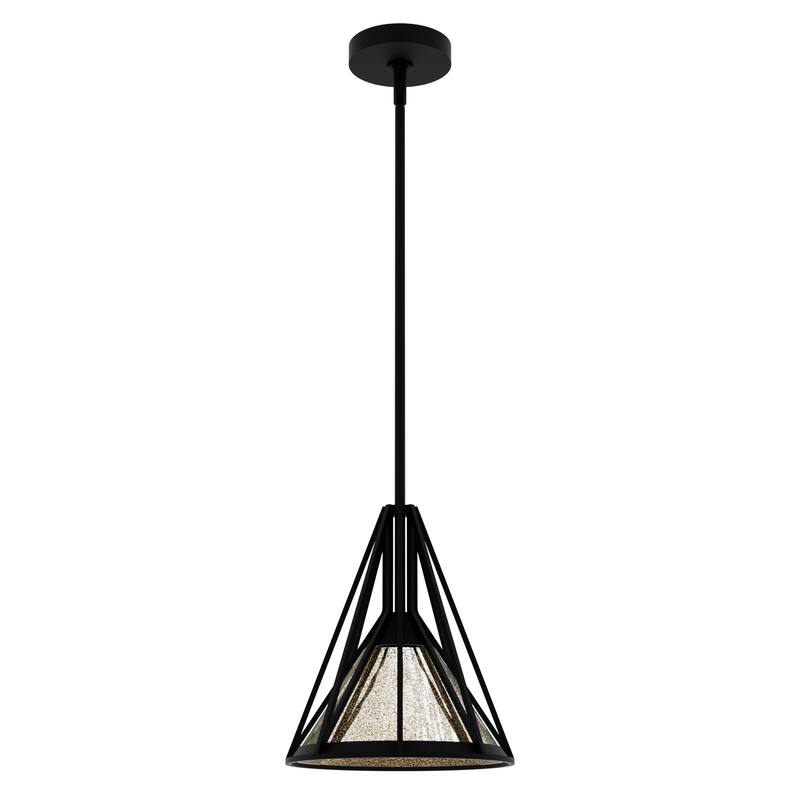 Hunter Rafner Pendant with Mercury Glass, Geometric, Industrial, Craftsman, Kitchen, Dining Room, Entry, Kitchen Island