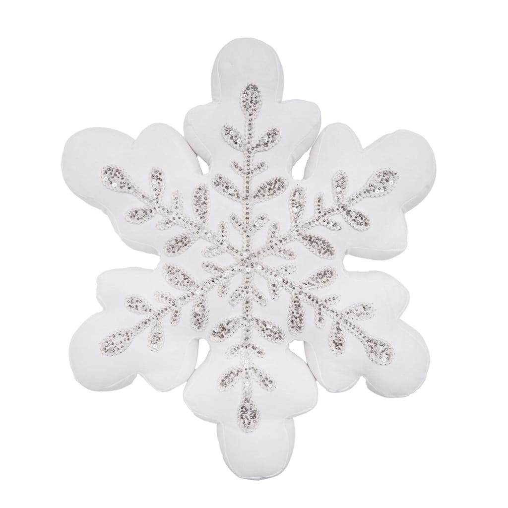 Sparkle Snowflake Pillow