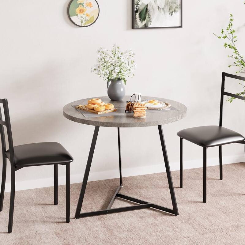 Dining Table Set for 2 with Upholstered Chairs, Kitchen Table and Chairs for 2, 3 Piece Dining Room Table Set