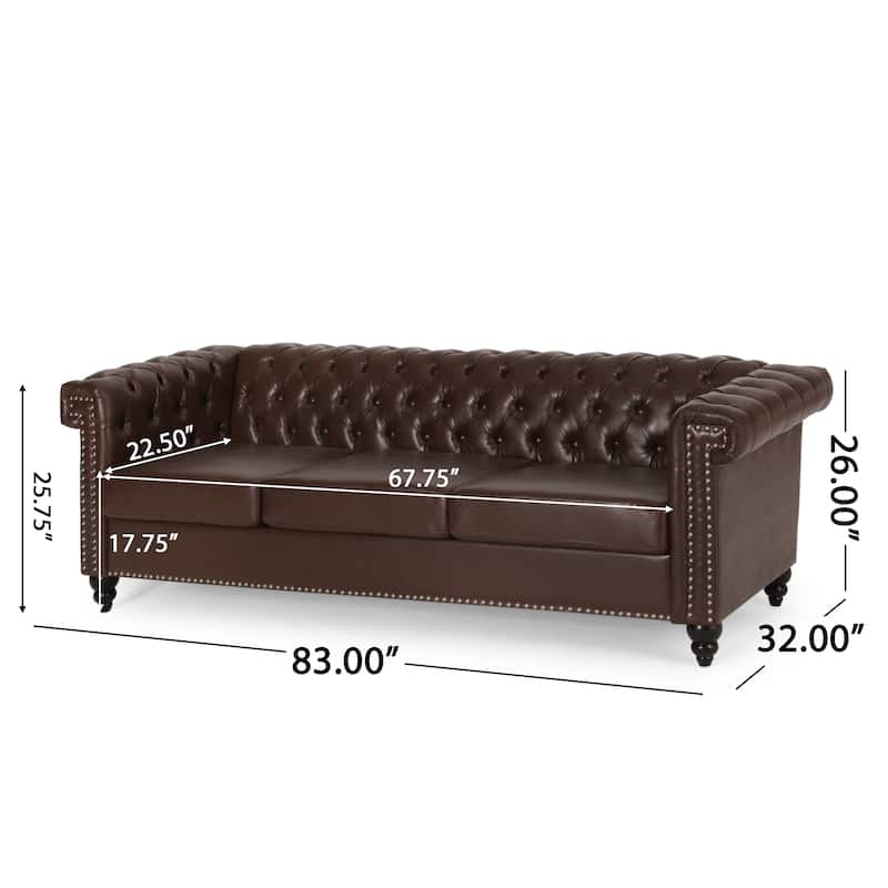 Parkhurst Chesterfield Tufted 3-seat Sofa by Christopher Knight Home