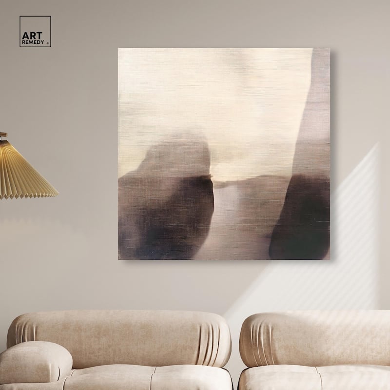Pale Taupe II Canvas by Art Remedy, Gallery Wrapped