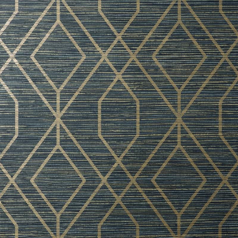 Fine Decor Fusion Navy Trellis Wallpaper