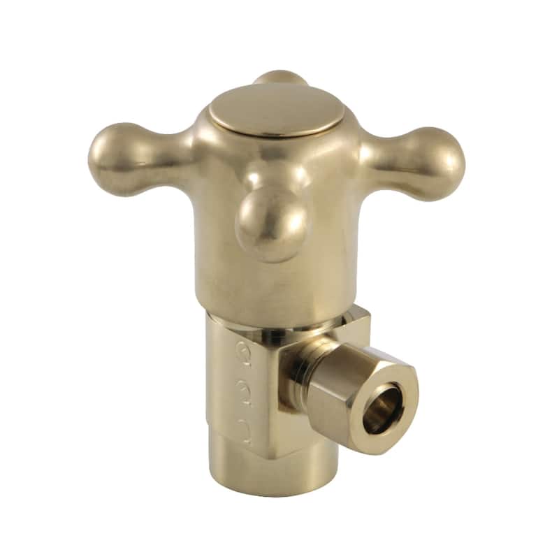 Kingston Brass Anti-Seize Quarter Turn Angle Stop - Brushed Brass