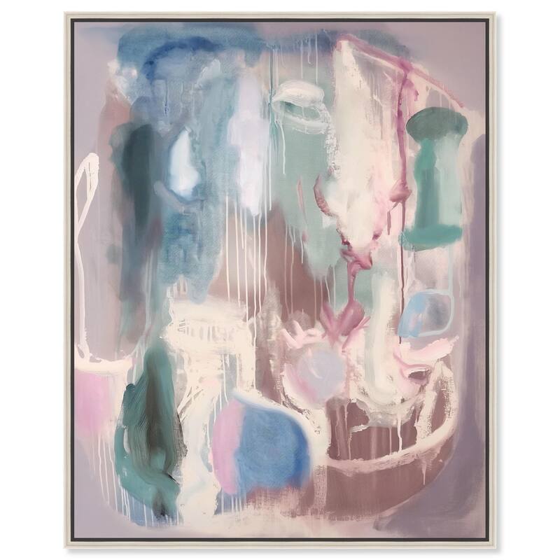 Silk and Satin I Canvas by Art Remedy - 24" x 30" - Silver