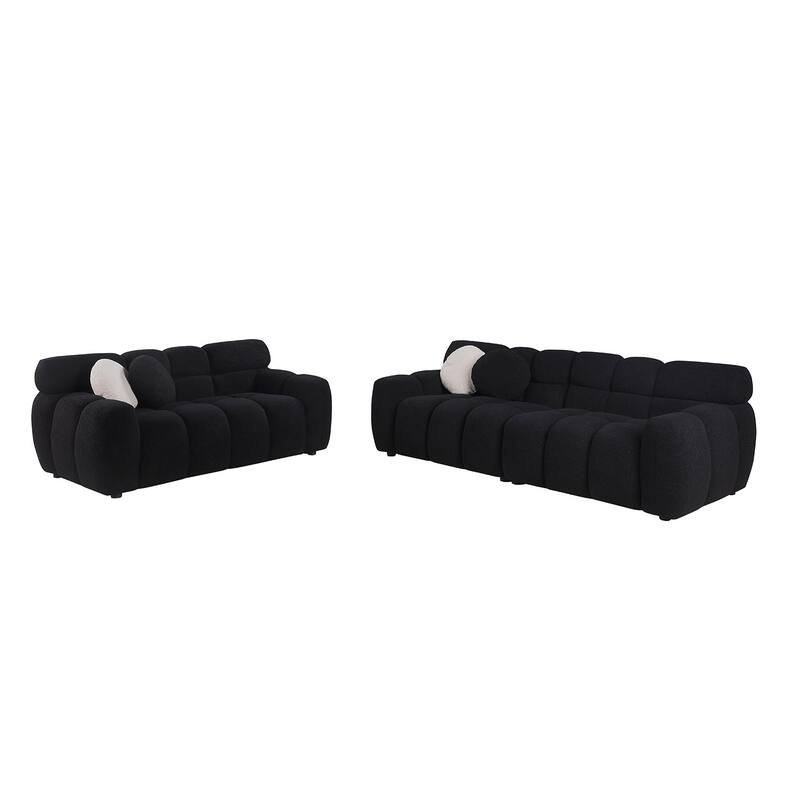 Modern ergonomic marshmallow sofa for living room