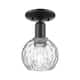 Option Matte Black / Clear Water Glass