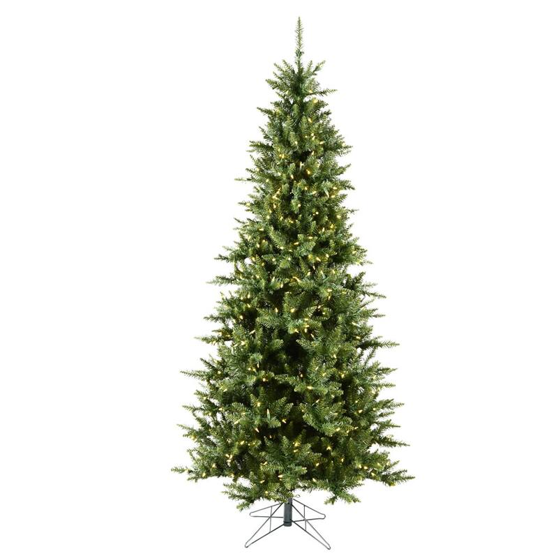 Vickerman 8.5' Camdon Fir Slim Artificial Christmas Tree, Warm White Dura-lit LED Lights
