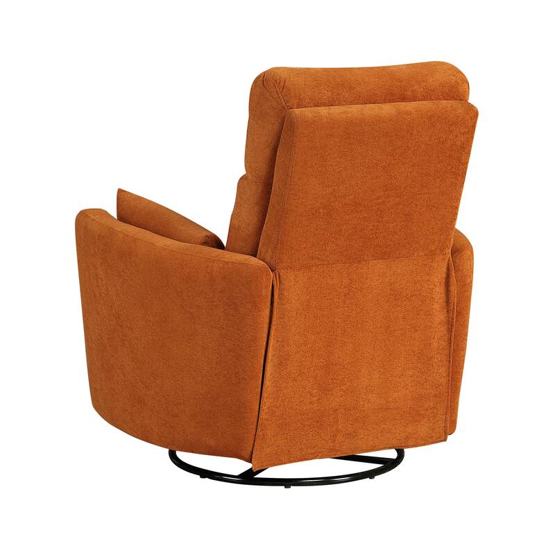 Fremont & Park Lennon 35" Microfiber Manual Swivel Glider Recliner - Removable Back