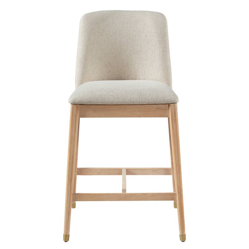 Christopher Knight Home - Clara Modern Wooden Upholstered Counter Stool