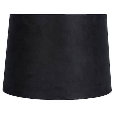 Suede Hardback Lamp Shade, 12" Top, 14" Bottom, 10" Slant