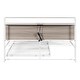 preview thumbnail 8 of 10, Metal Queen Bed Frame with Trundle and Socket - White