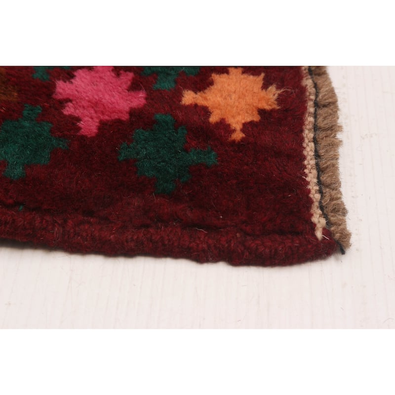 ECARPETGALLERY Hand-knotted Akhjah Red Wool Rug - 6'4 x 7'10