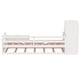 preview thumbnail 16 of 25, Twin Size Wood Platform Bed with Sample Bookshelf and Movable Wardrobe, Multifunctional Bed with Built-in Trundle Bed, White