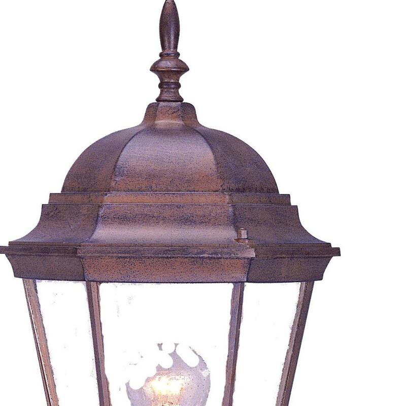 Aluminum Swing Arm Lantern Wall Light with Beveled Glass - 10” x 9” x 21.5” (D x W x H)