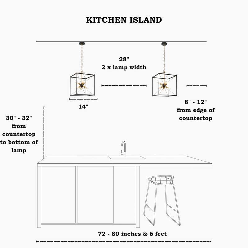 Leno 6-Light Black Gold Sputnik Sphere Chandelier Modern Cage Satellite Metal Pendant Lighting for Dining Room