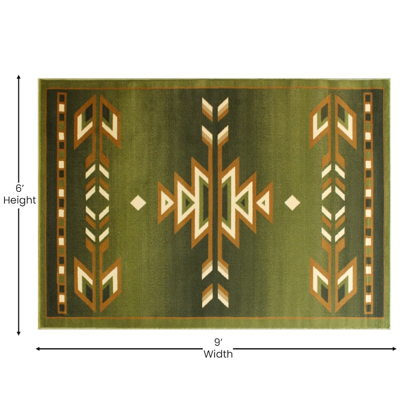 Multipurpose Southwestern Style Patterned Indoor Area Rug