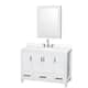 Option White / White Quartz Top / Brushed Chrome Hardware