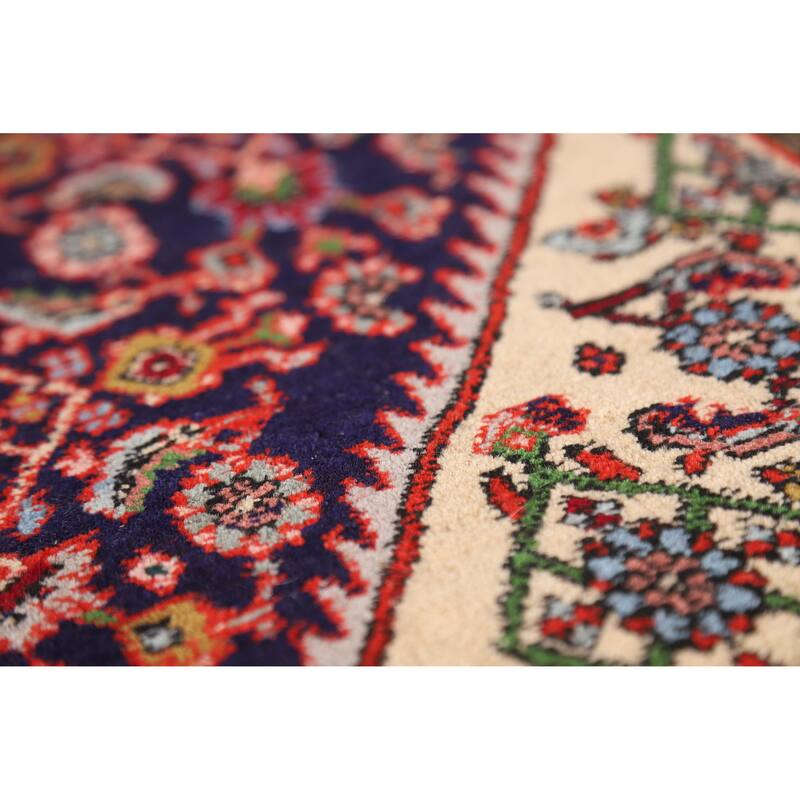 Hand Knotted Oriental 100% Wool Carpet Traditional Medallion Beige & Ivories Bidjar Area Rug - 12' 10'' X 10' 1''