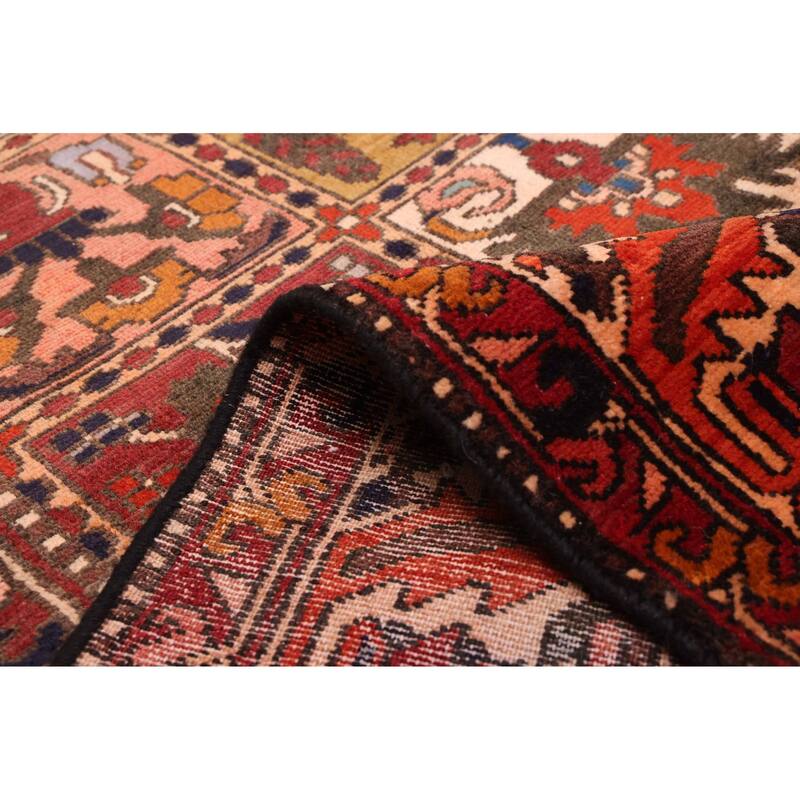 ECARPETGALLERY Hand-knotted Kayseri Vintage Dark Red Wool Rug - 5'6 x 6'7