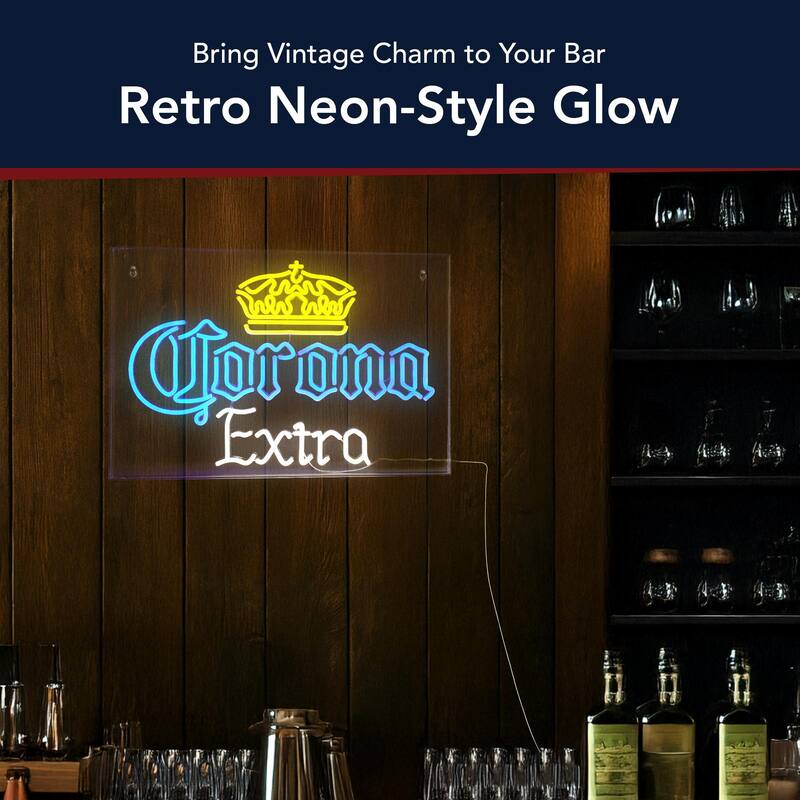 Licensed Corona Extra Acrylic LED Wall Decor Sign - 24" x 16" - 24" x 16"