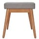 preview thumbnail 16 of 25, Sasha Oak Angled Leg Linen Dining Bench iNSPIRE Q Modern