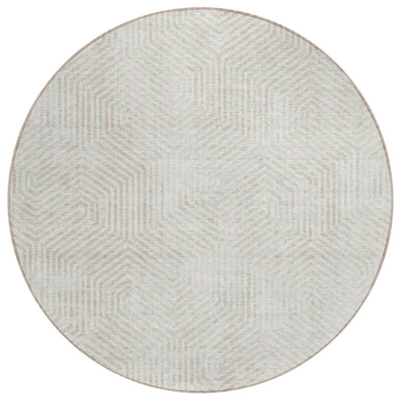 HomeRoots Geometric Transitional Rectangle Outdoor Rug