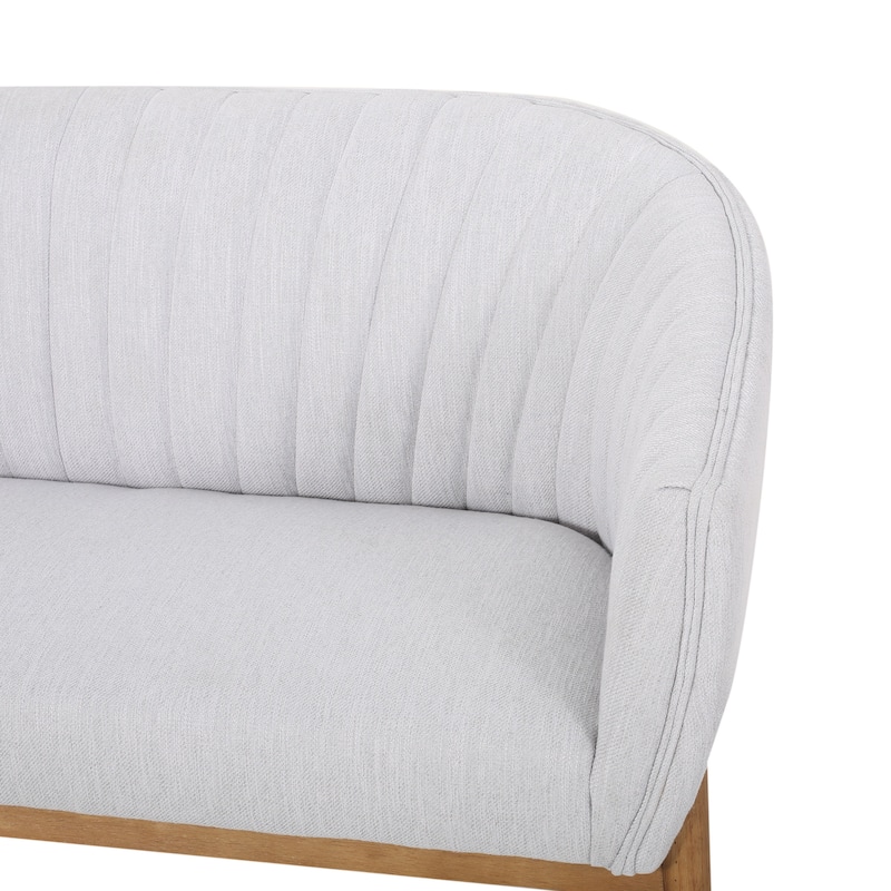 Galena Mid-century Modern Glam Loveseat by Christopher Knight Home