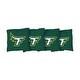 preview thumbnail 1 of 1, Fitchburg State Falcons Green Cornhole Bags All-Weather Resin Filled