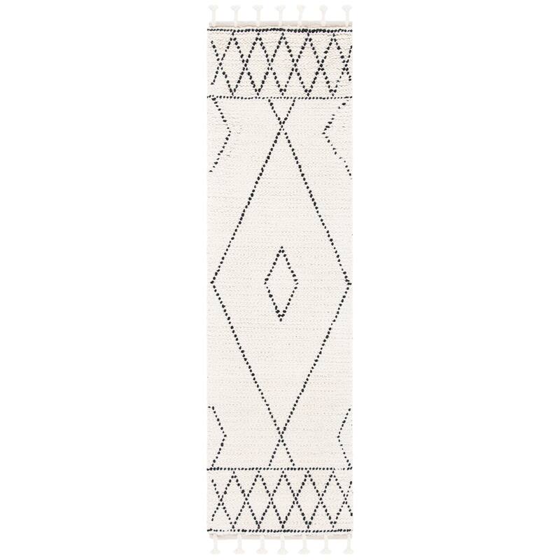 SAFAVIEH Handmade Casablanca Wieneke Boho Wool Tassel Rug