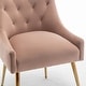 preview thumbnail 47 of 106, SEYNAR Modern Dining Chairs Set of 6, Velvet Accent Chair Tufted Back Armless Chair with Back Pull