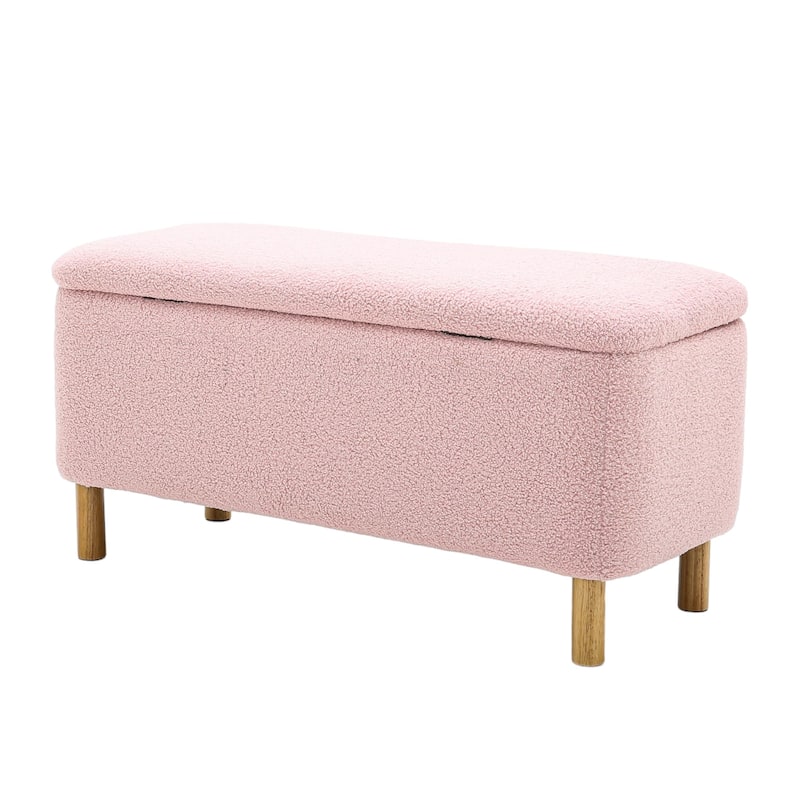 39'' L Upholstered Storage Ottoman Bench