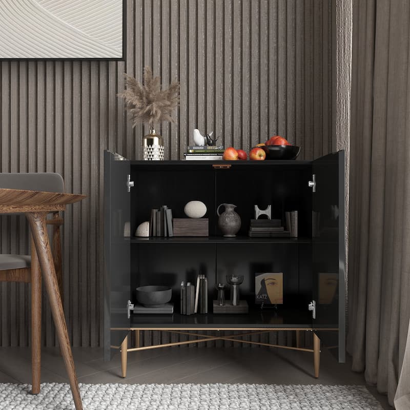 2 Door Vintage Accent Cabinet