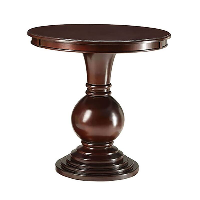 Haleigh Accent Table with Pedestal Base