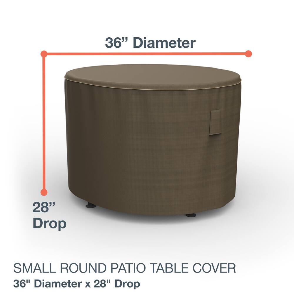 Budge StormBlock™ Hillside Black and Tan Round Patio Table Cover