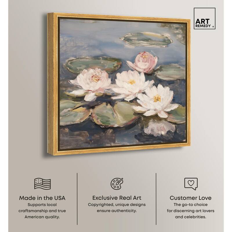 Water Lilies Canvas by Art Remedy