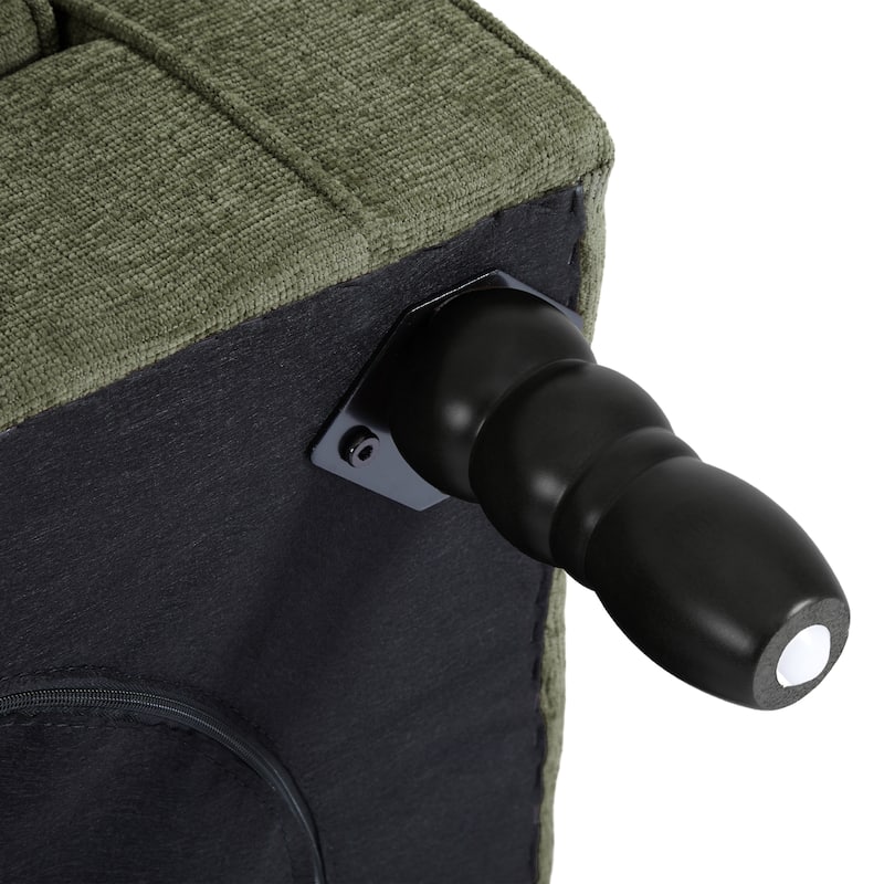 Button-Tufted Accent Chair Wingback Armchair - 38"H