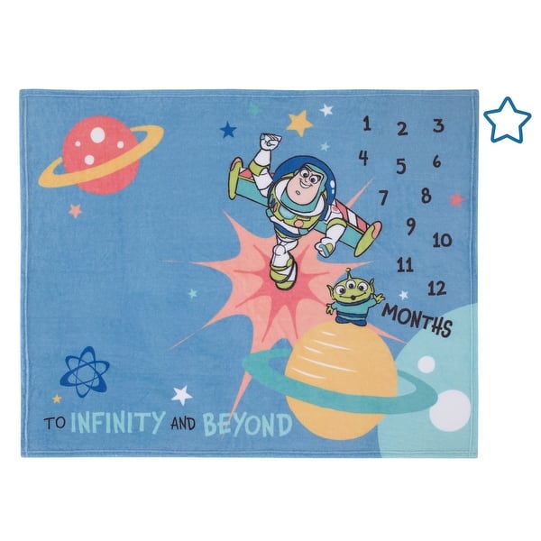 slide 2 of 5, Disney Toy Story Photo Op Milestone Baby Blanket