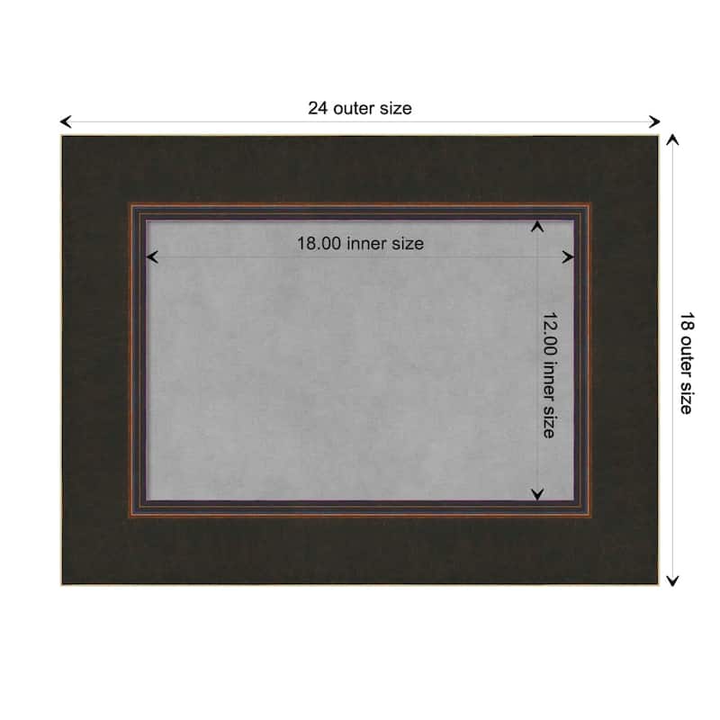 Amanti Art Milano Bronze Framed Magnetic Board - Board Size 18x12