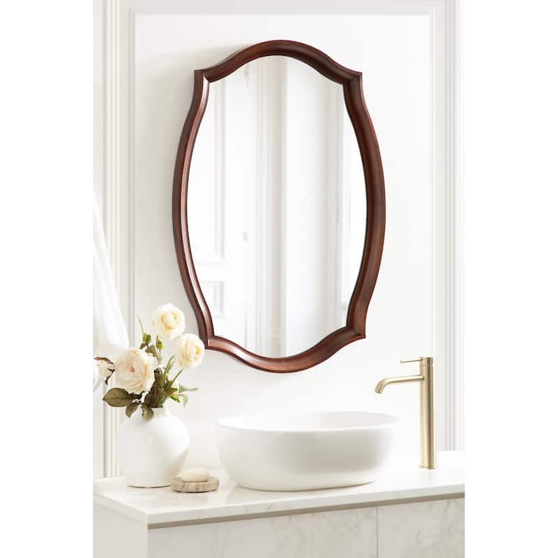 Kate and Laurel Hatherleigh Scallop Wall Mirror
