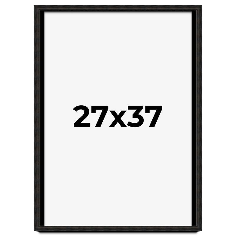 27x37 Shadow Box Black Rustic Barnwood Display Frame | 1.125 Inch