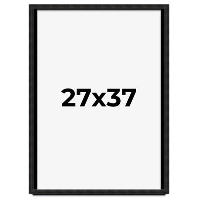 27x37 Shadow Box Black Rustic Barnwood Display Frame | 1.125 Inch