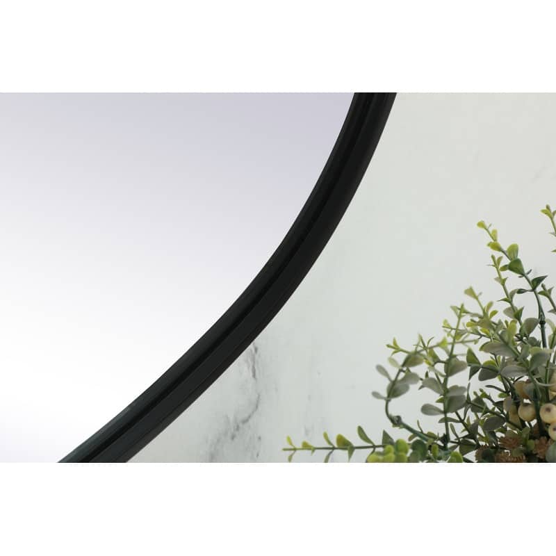 Indigo Home Metal Frame Oval Mirror 30x48 Inch