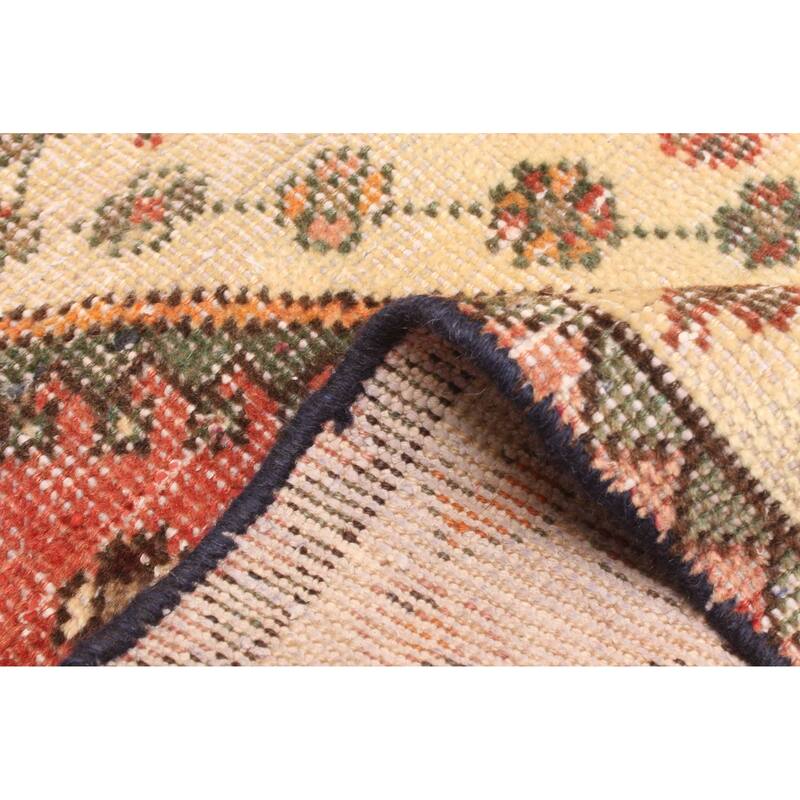 ECARPETGALLERY Hand-knotted Antalya Vintage Red Wool Rug - 3'8 x 5'9