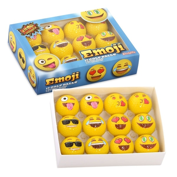 Emoji Universe 2 Ply Professional Practice Novelty Golf Balls 12 Emoji Balls