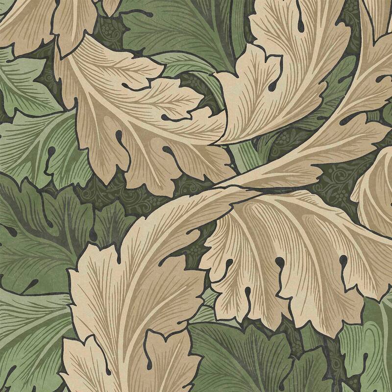 William Morris Acanthus Green Wallpaper